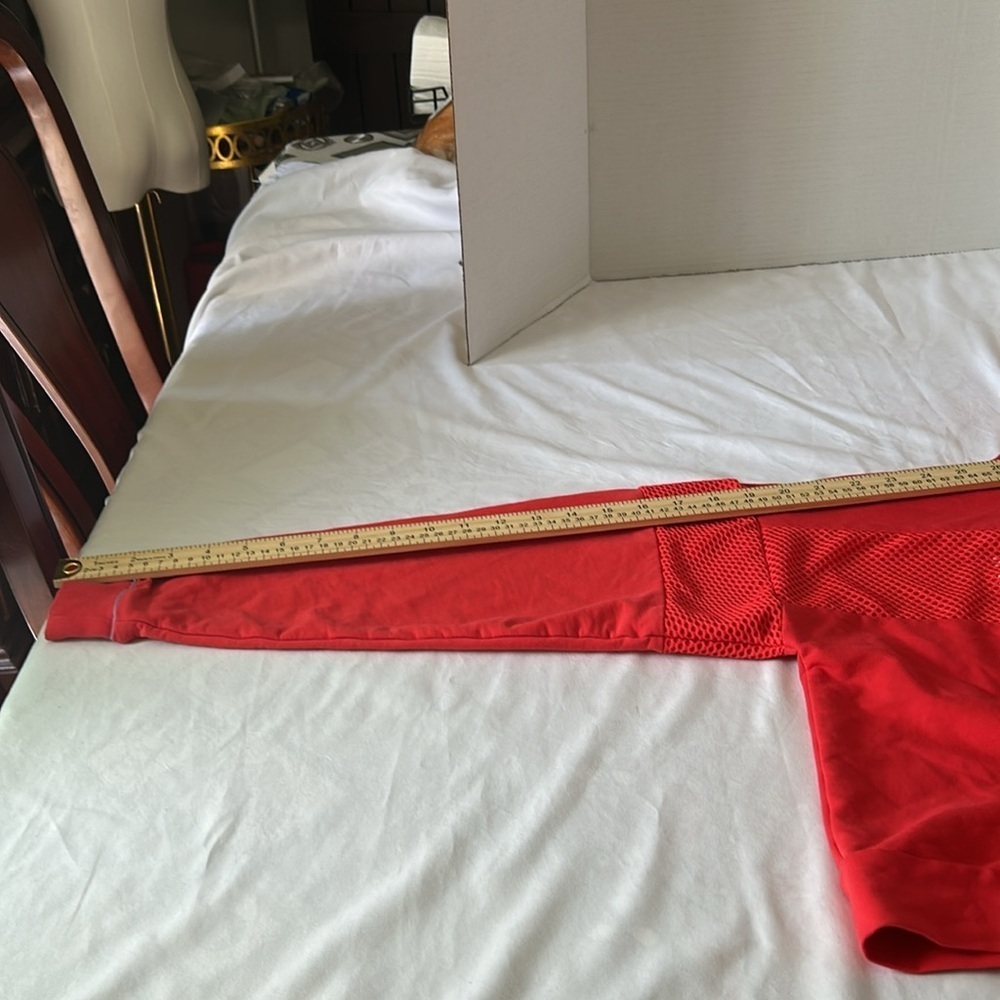 Puma Red Crew Neck Sweater Long Sleeves - Picture 6 of 7